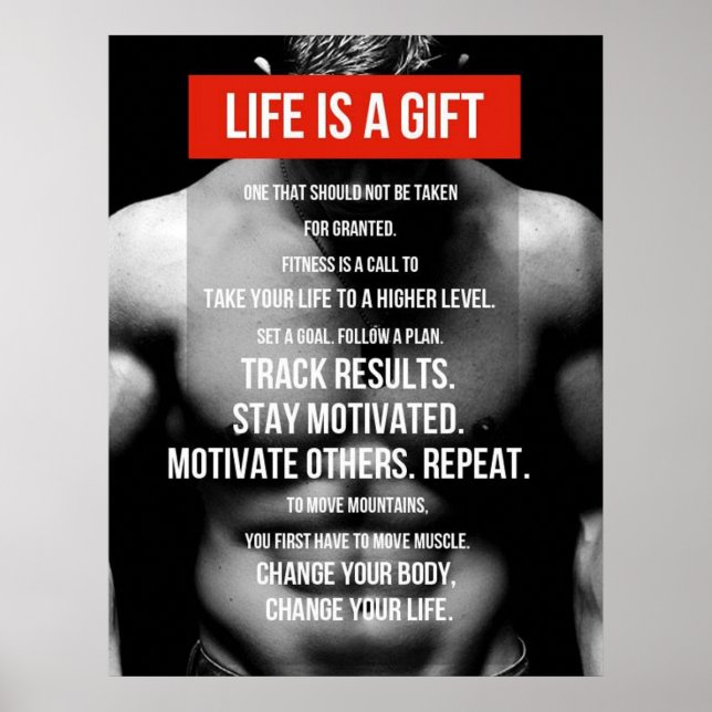 Workout Motivational Poster (Front)