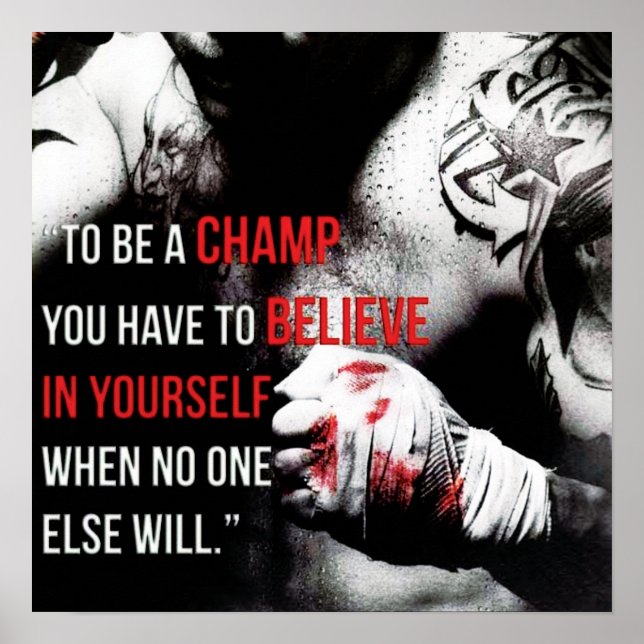 Workout Motivational Poster (Front)