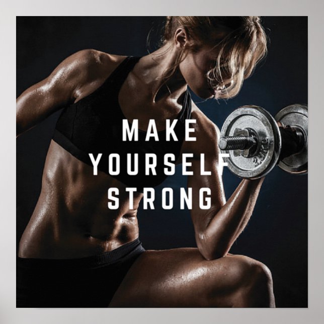 Workout Motivational Poster (Front)