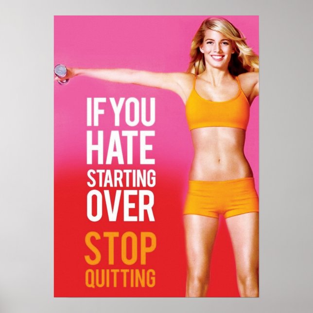 Workout Motivational Poster (Front)