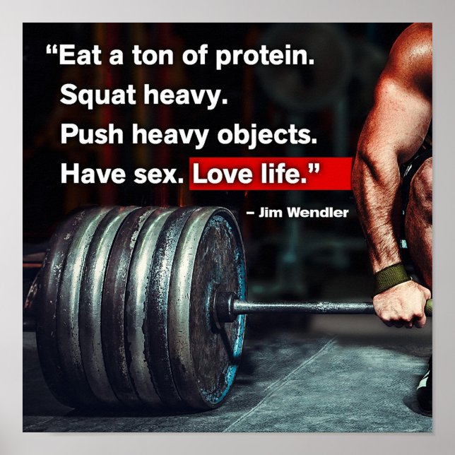 Workout Motivational Poster (Front)