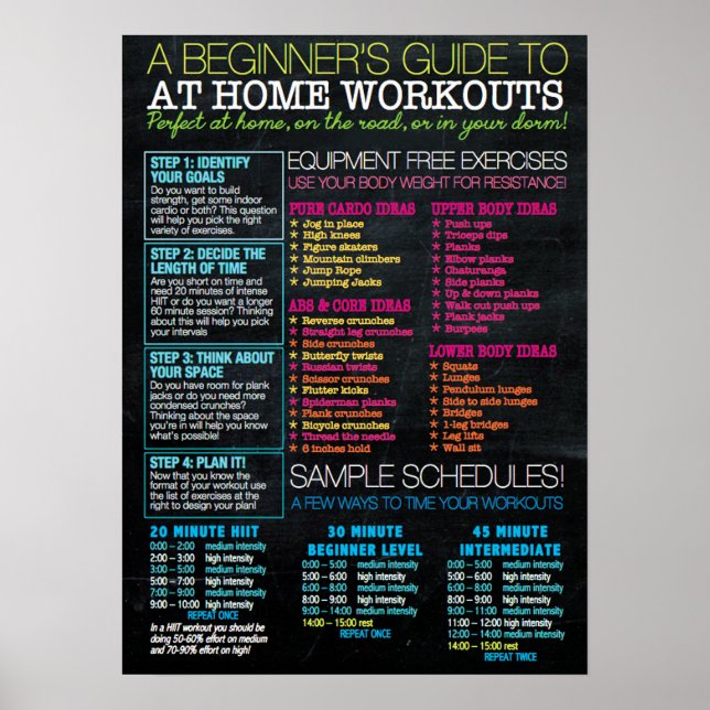 Workout Motivational Poster (Front)