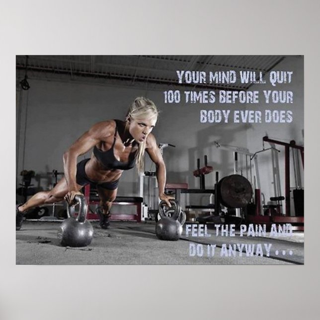 Workout Motivational Poster (Front)