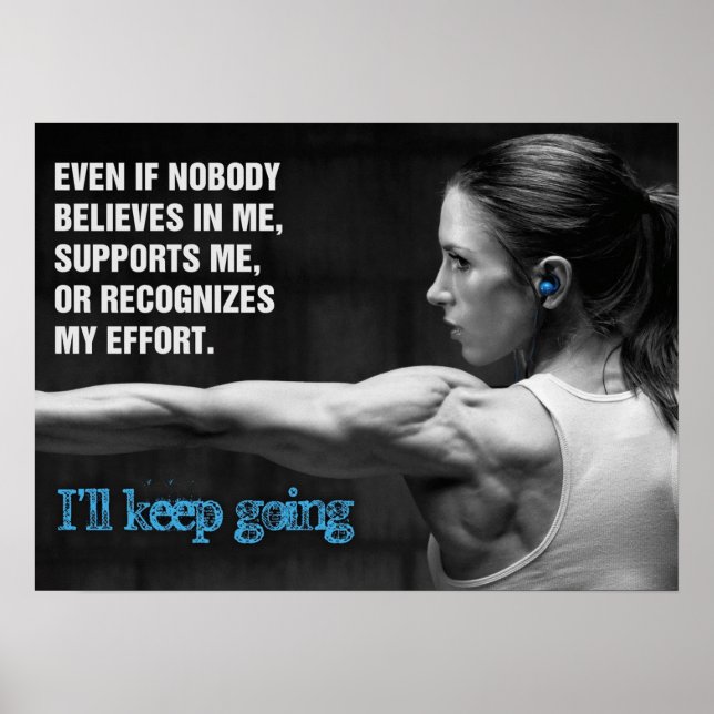 Workout Motivational Poster (Front)