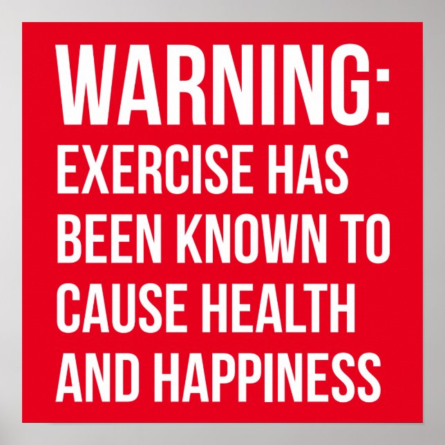 Workout Motivational Poster (Front)