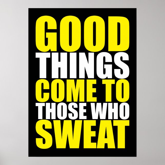 Workout Motivational Poster (Front)