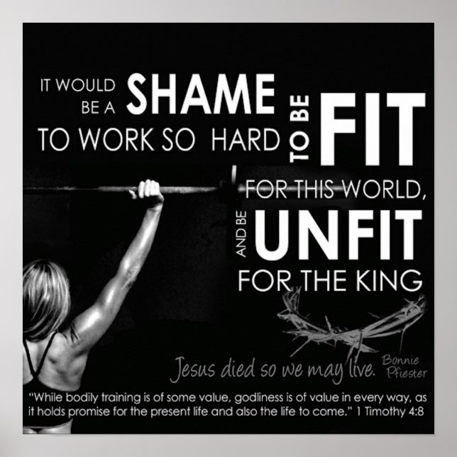 Workout Motivational Poster (Front)