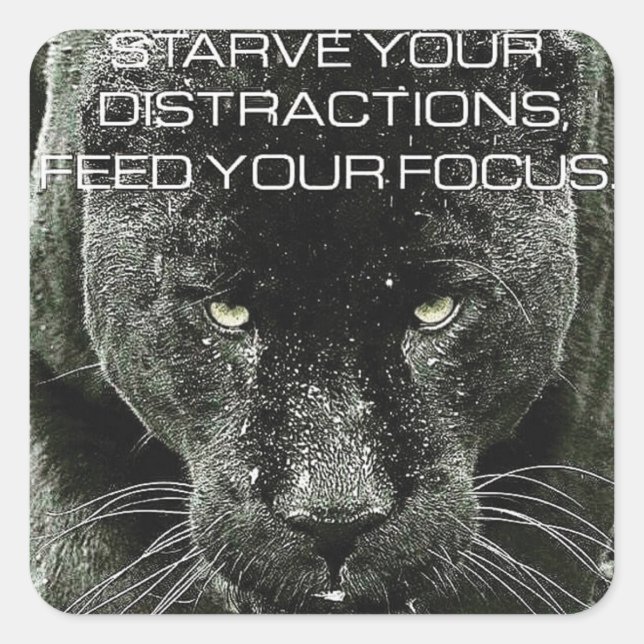 Workout Motivational Square Sticker (Front)