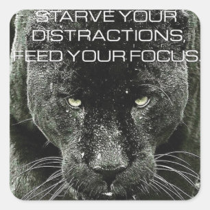 Workout Motivational Square Sticker