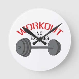 WORKOUT NO EXCUSES ROUND CLOCK