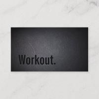 Workout Professional Black Typography Minimalist