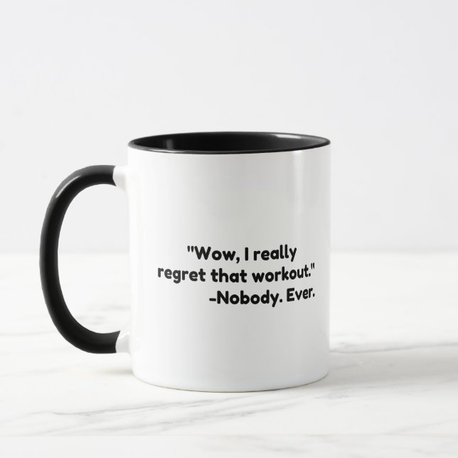 Workout Quote Mug (Left)