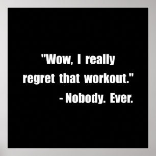 Workout Quote Poster