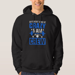 Workout Squad 5AM Crew Funny Gym Quote Hoodie
