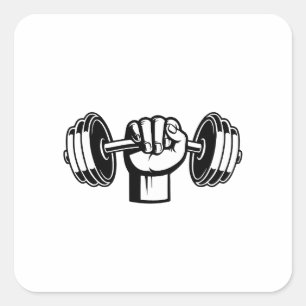 Workout Square Sticker