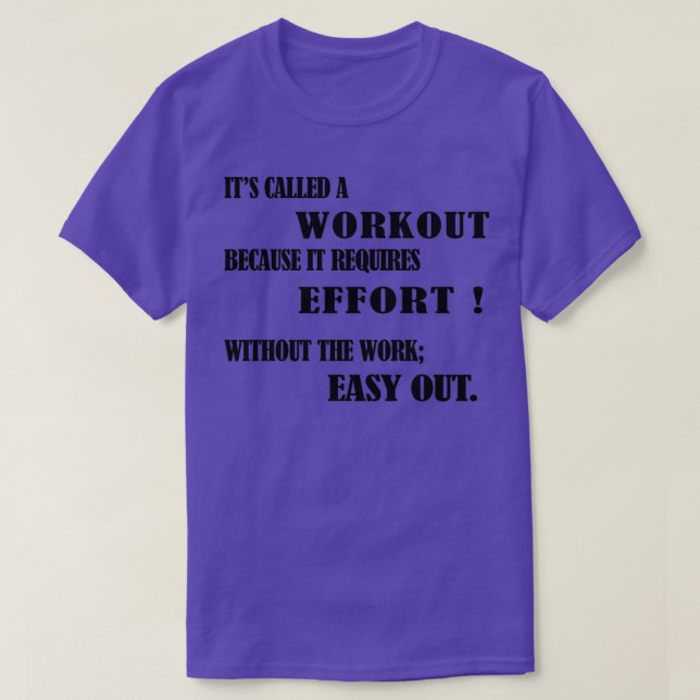 workout T-Shirt (Design Front)