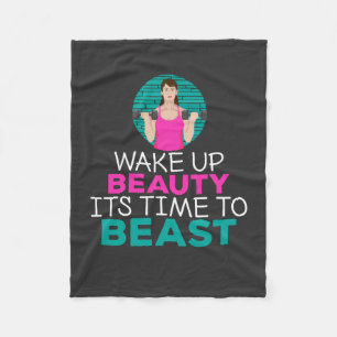Workout - Wake Up Beauty Fleece Blanket