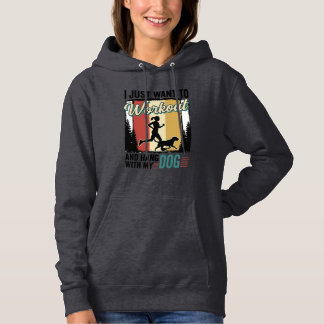 Workout With My Dog Vintage Running Shirt Design_1