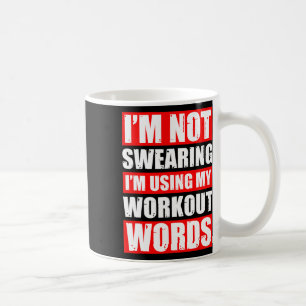Workout Words Weight Sports Gym Funny Bodybuilding Coffee Mug