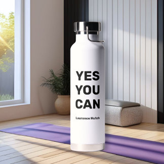 Workout Yes You Can Saying Personalised Name Water Bottle