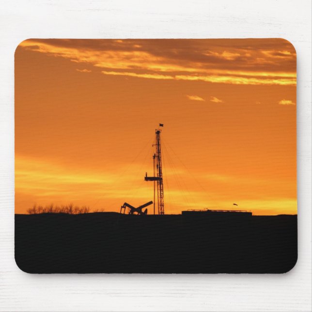 Workover Rig at Sunset Mousepad (Front)