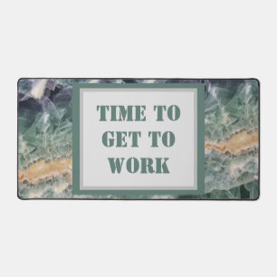Workplace Gemstone Green Yellow Gem Photo Office Desk Mat
