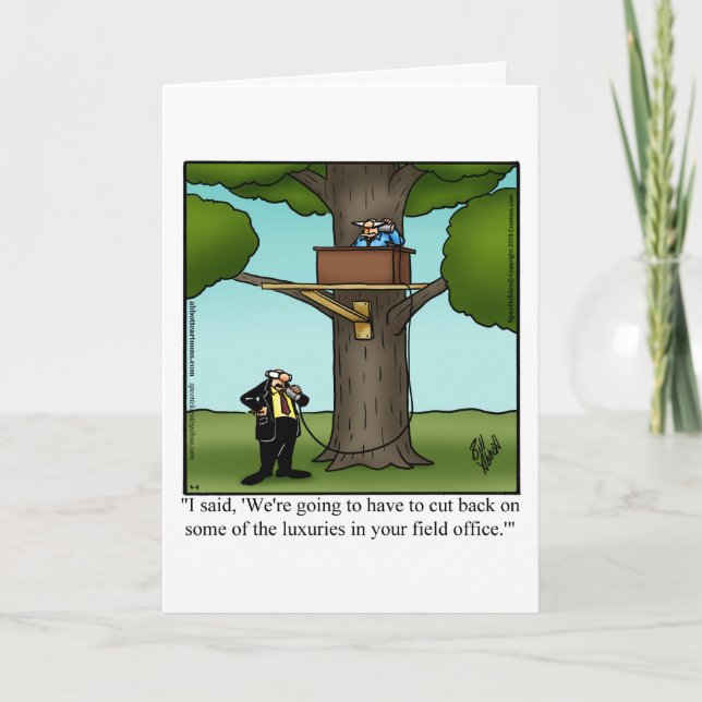  Workplace Humour Blank Greeting Card (Front)