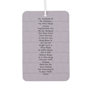 Workplace Inspiration Car Air Freshener