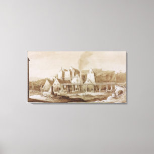 Works at Blaenavon, from 'An Historical Tour in Mo Canvas Print