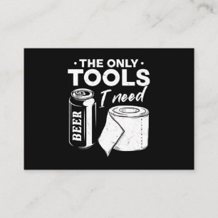 Workshop Beer Toilet Paper Tools Business Card