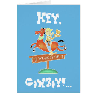 Workshop Cowboy boy's Birthday card