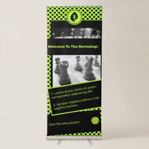 Workshop Entrepreneur Small Business Retractable Banner