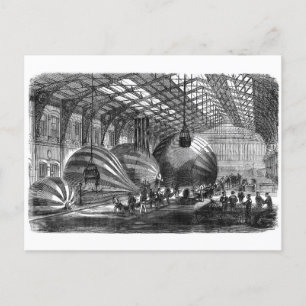 Workshop for the Manufacture of Mail Balloons Postcard