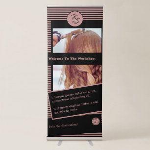 Workshop Hairdressing Saloon Retractable Banner