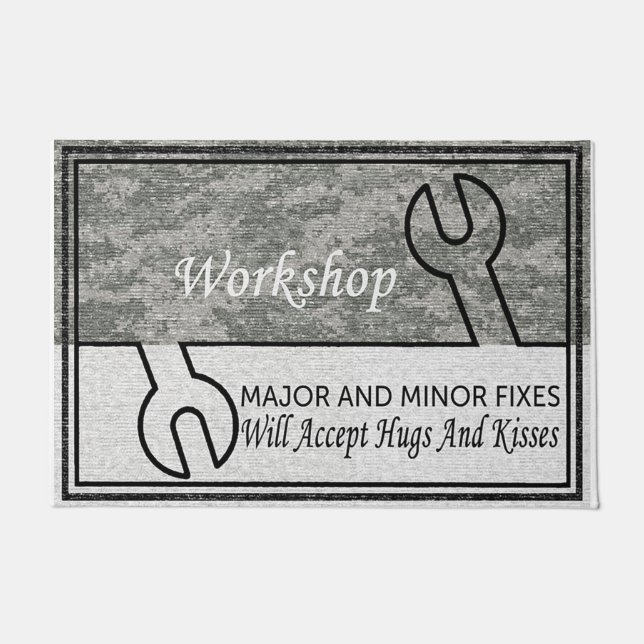 Workshop Major And Minor Fixes Doormat (Front)