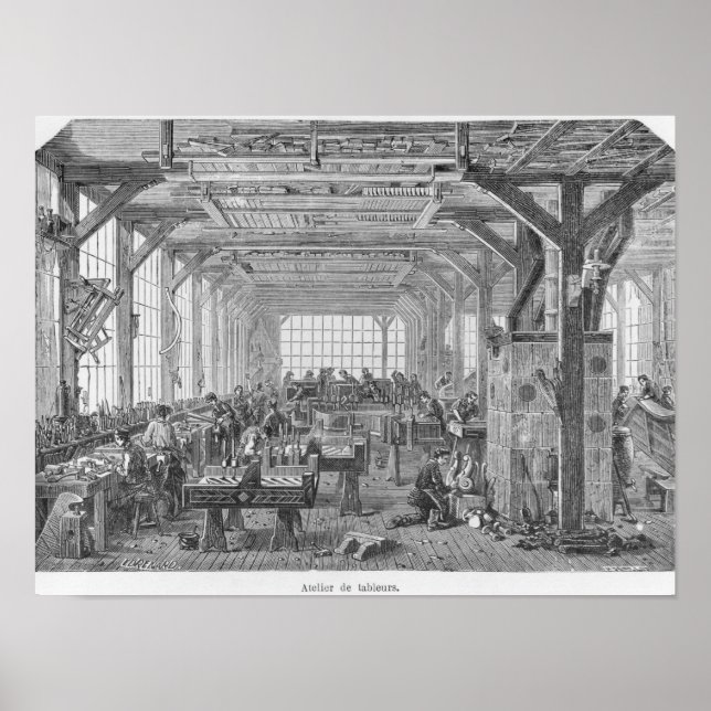 Workshop of Pleyel pianos makers Poster (Front)
