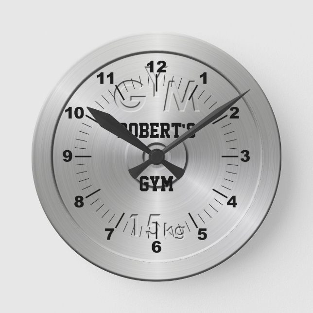 Workshop or Gym Wall Clock (Front)