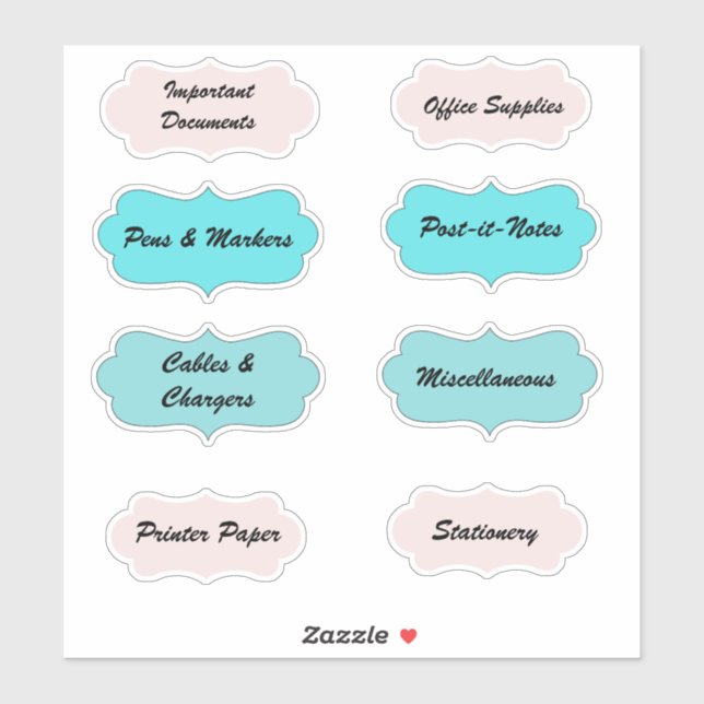 Workspace Office Home Organisation Labels (Sheet)