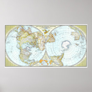 " World: 1943 - Detailed world map ... Poster