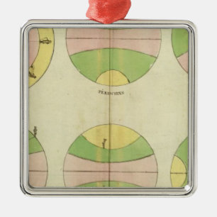 World 2 metal tree decoration