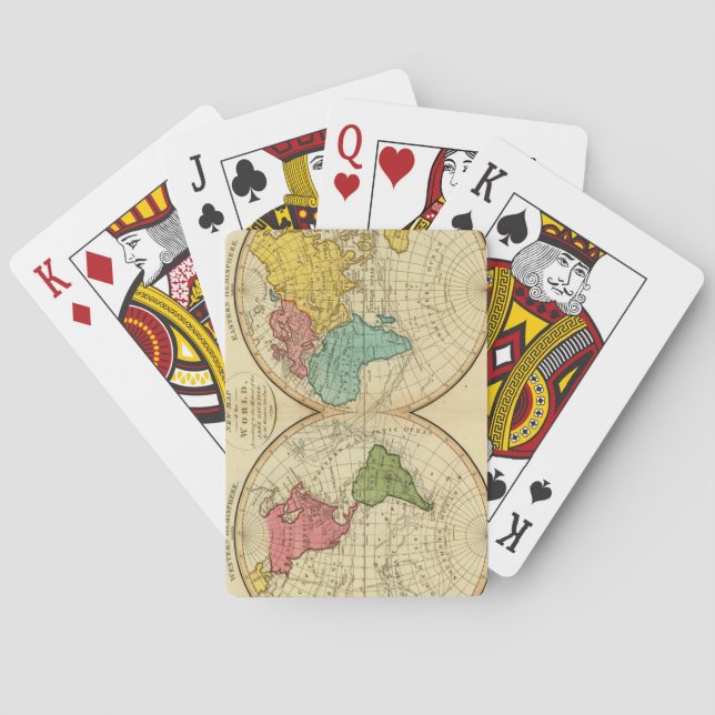 World. 3 playing cards (Back)