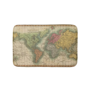 World 4 bath mat