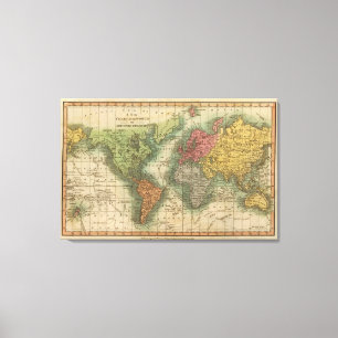 World 6 canvas print