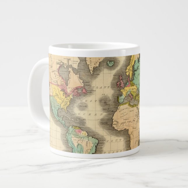 World 6 large coffee mug (Front Left)