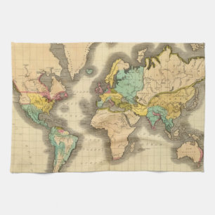 World 6 tea towel