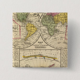 World 7 15 cm square badge