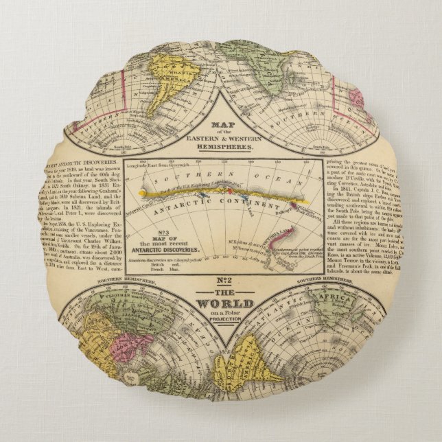 World 7 round cushion (Front)