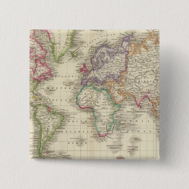 World 9 15 cm square badge (Front)