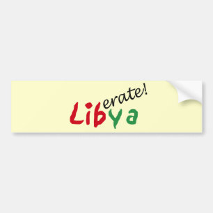 World Affairs_Liberate Libya Bumper Sticker