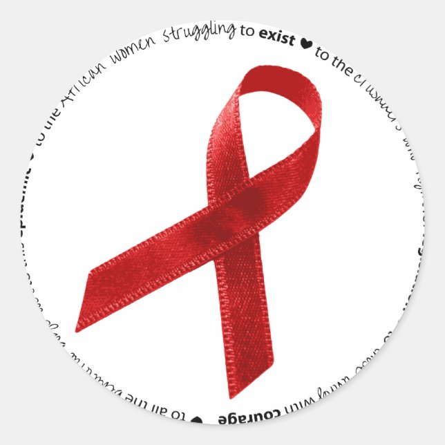 World AIDS Day, 2010 Classic Round Sticker (Front)